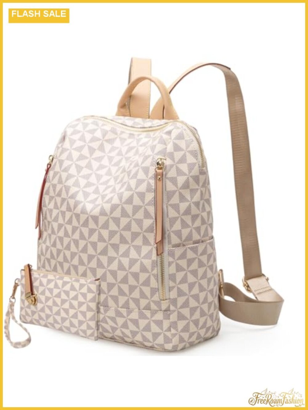 Women's PU Leather Anti-theft Backpack Purse Convertible Travel Bag